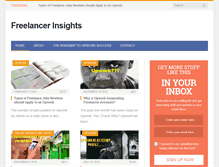 Tablet Screenshot of freelancerinsights.com
